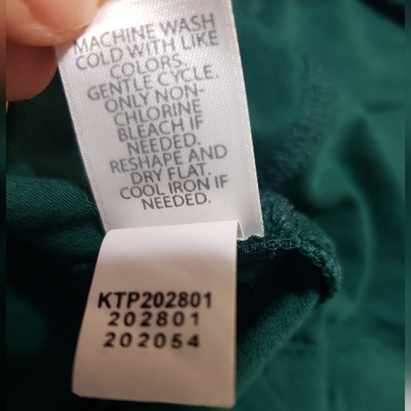 Nwt J. Jill Wearever Collection Button Down Tunic Long Sleeve, ColorEmerald,SzS - Picture 15 of 16